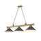 Z-Lite Cordon 3 Light Billiard, Rubbed Brass & Bronze 2306-3RB-BRZ15 - alternate 1